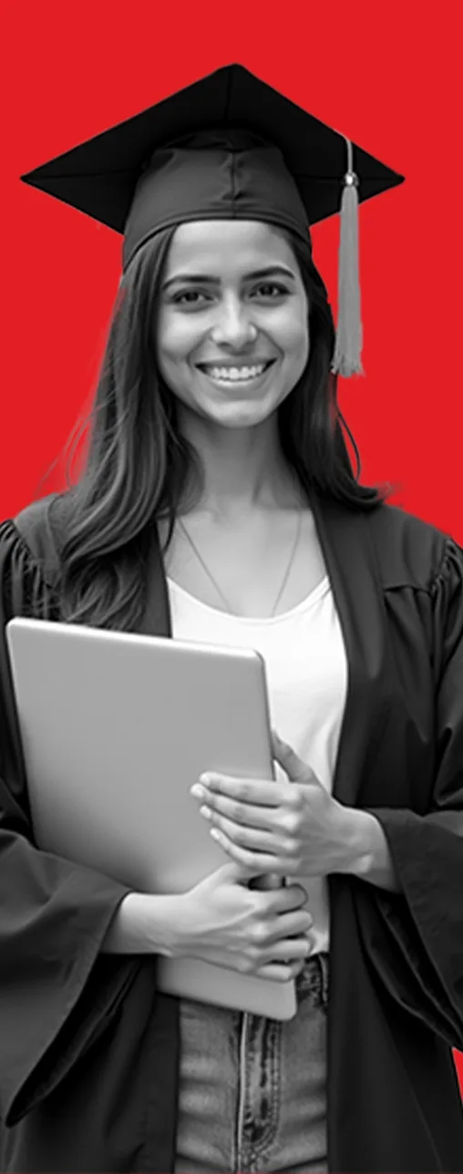 Student studying online programs